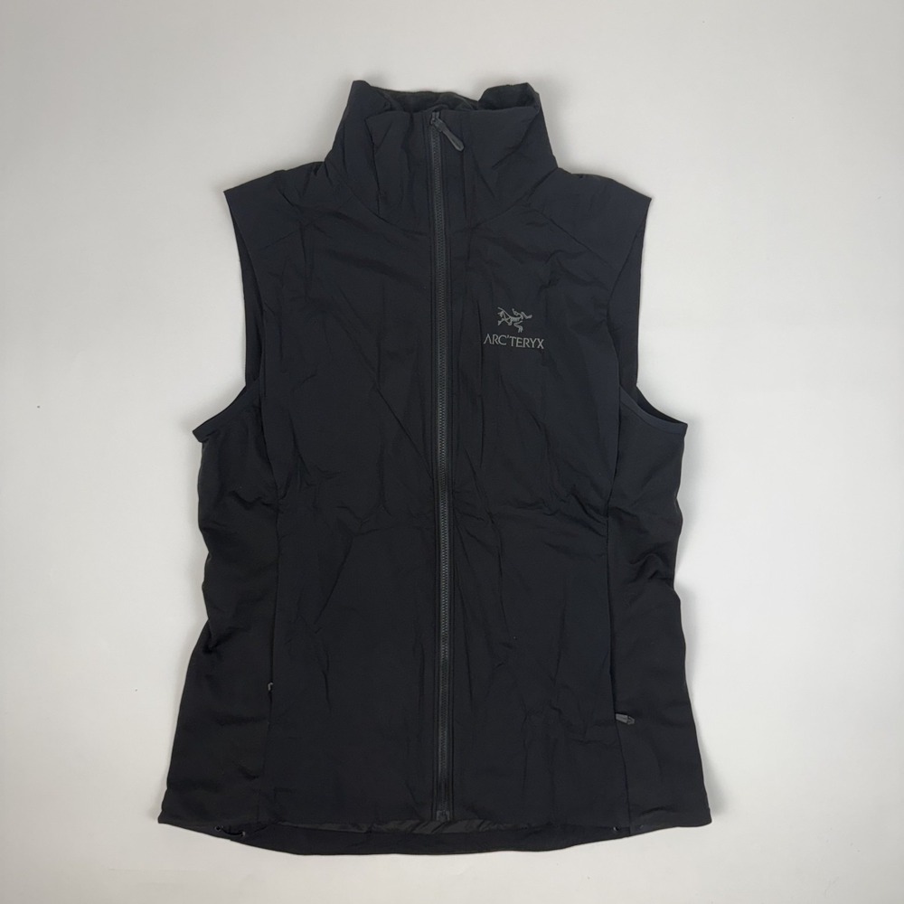 Womens Arc'teryx Atom Black Sleeveless Insulated Full Zip Vest Size Medium GUC